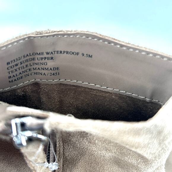 Blondo Salome Suede Boots 9.5 Tan NWOT Ankle Booties Waterproof Heel Capsule - Picture 9 of 9